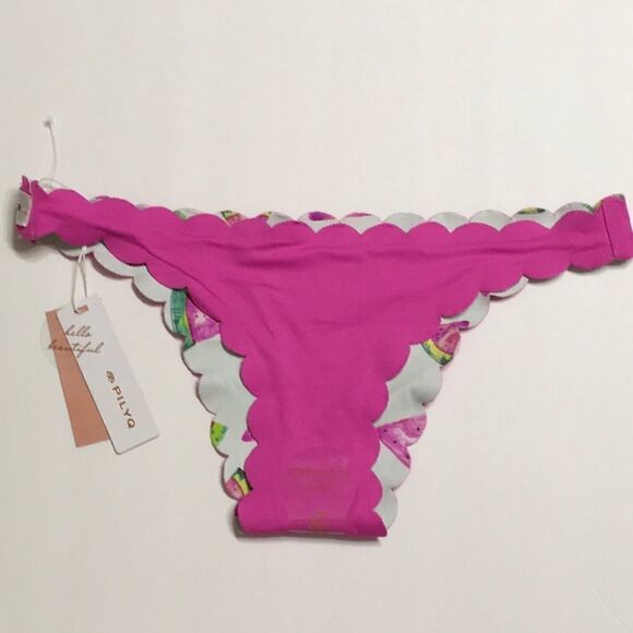 PILYQ Fresca reversible wave teeny bikini set. M/L. NWT - Picture 7 of 7